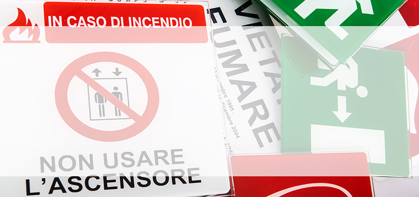 SEGNALETICA DI SICUREZZA