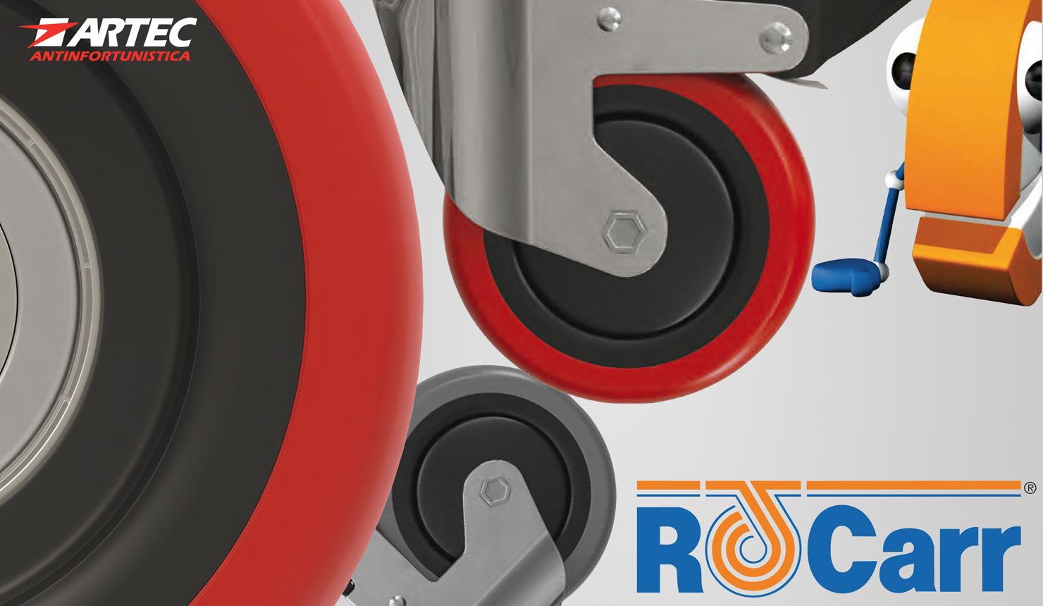 RUOTE E SUPPORTI PER CARRELLI ROCARR