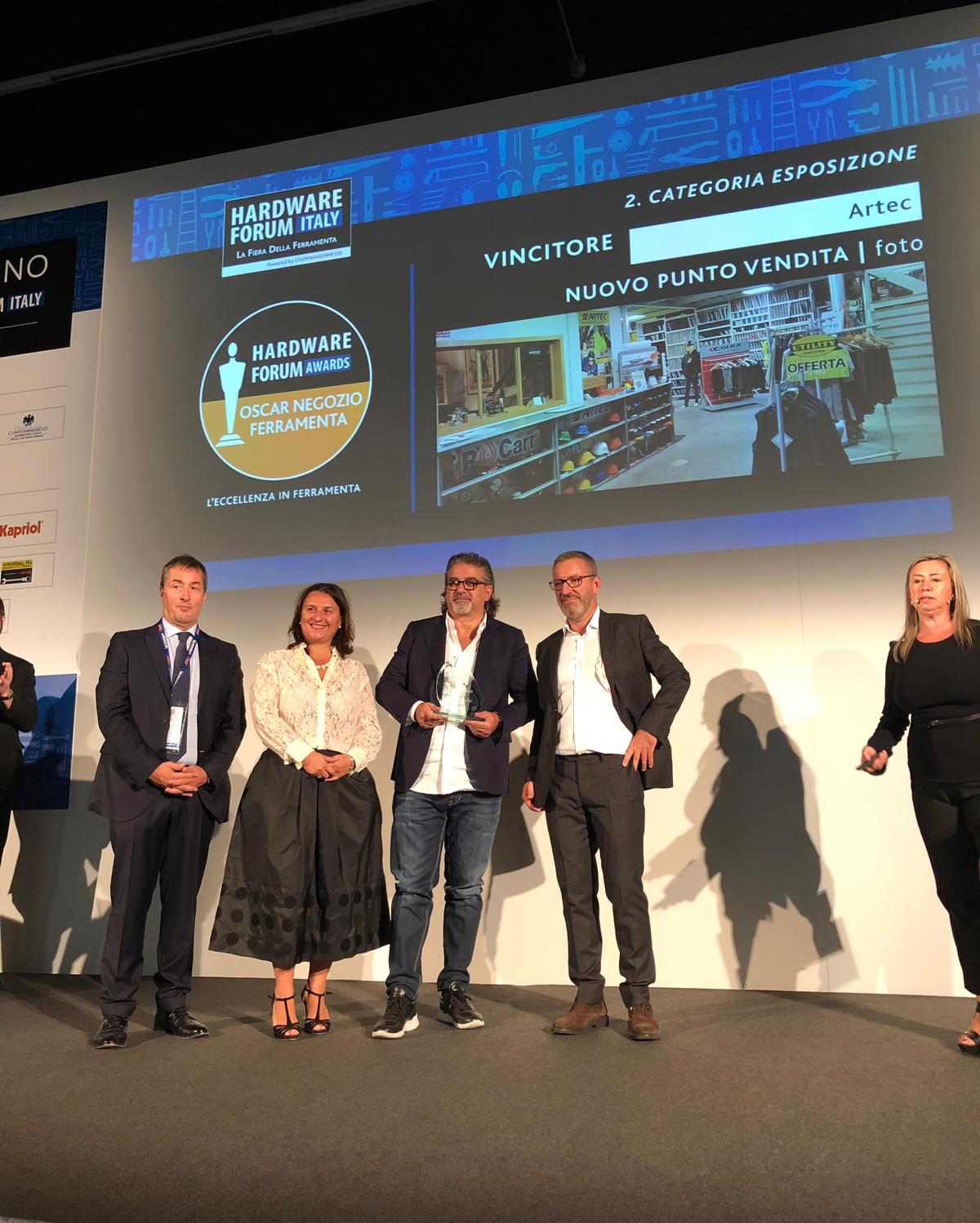 Artec premiata con l'Oscar del Negozio ferramenta 2019 alla Fiera di Milano Hardware Forum Italy