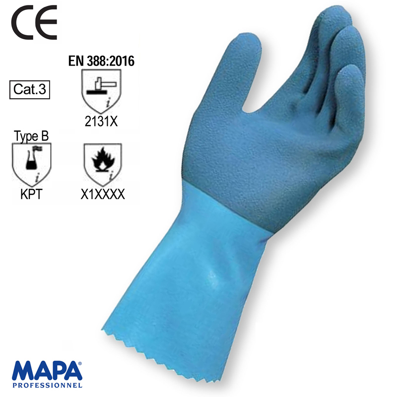 GUANTO JERSETTE MAPA 301 LATTICE SP1,15  PALMO ANTISCIVOLO CERT.EN374 EN388 EN407