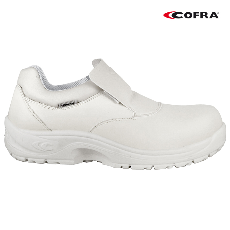 SCARPA BASSA COFRA TULLUS S2 EN20345 CE BIANCA ECOLORICA IDROREPEL. RESIS. ACIDI
