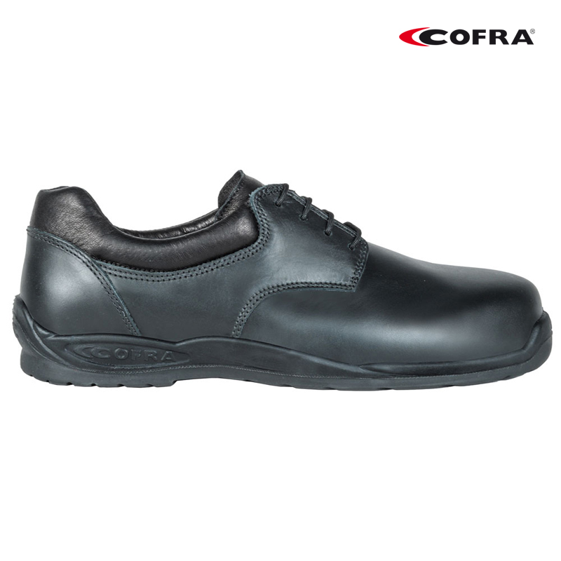 SCARPA BASSA COFRA KEPLERO S3 EN20345 CE PELLE NERA IDROREPEL. ANTISCIV. ANTIPERF
