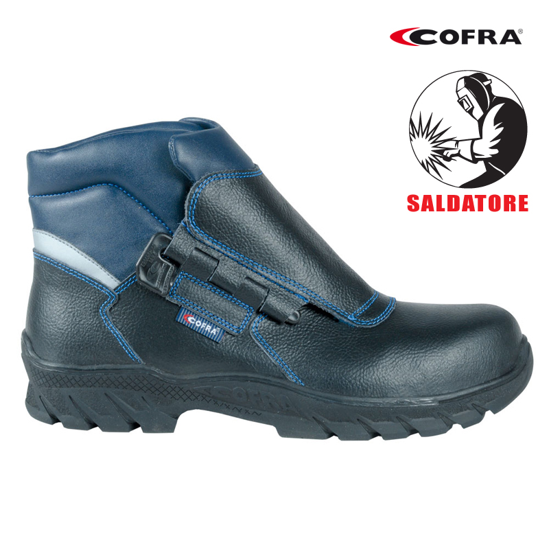SCARPA ALTA COFRA SCILIAR S3 HI CI HRO SRC EN20345 CE PELLE NERA SALDATORE 300&deg;