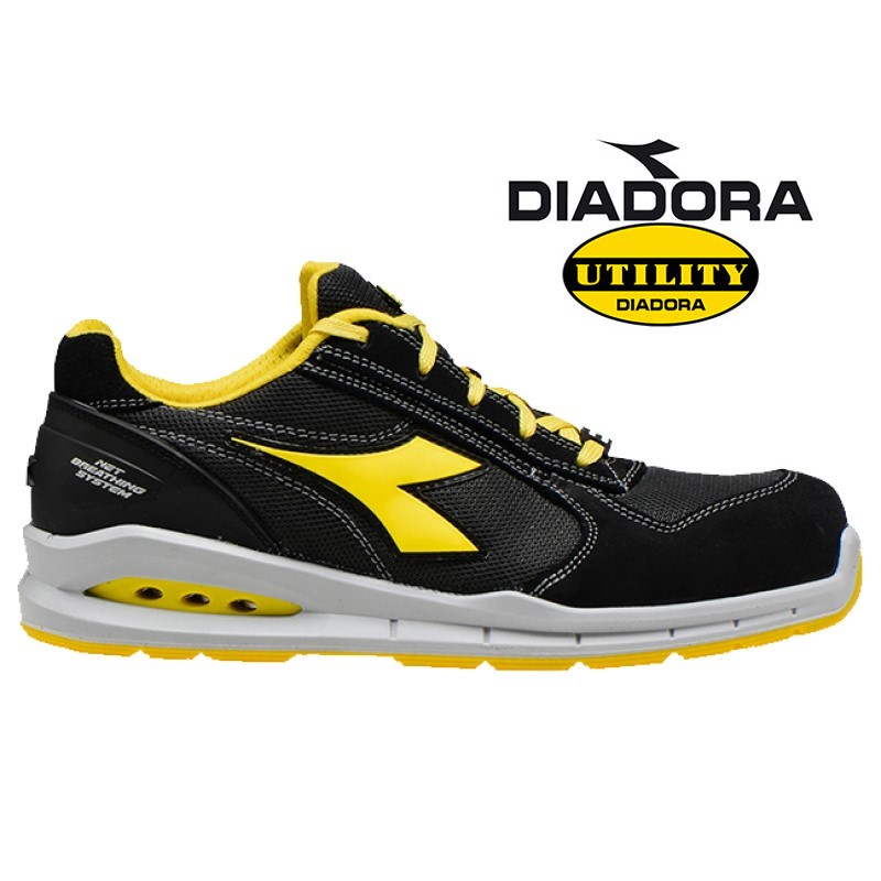 SCARPA BASSA DIADORA RUN S1P NET AIRBOX  IN TESSUTO CON SISTEMA DI AREAZIONE