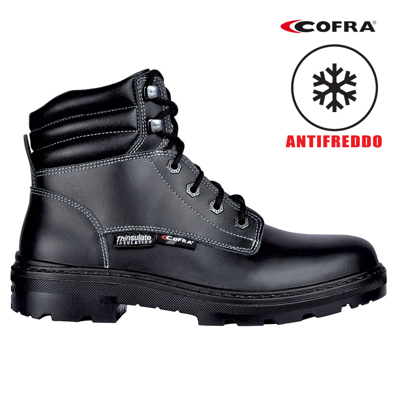 SCARPA ALTA COFRA SIOUX BIS S3 CI NERA EN20345 CE ANTIFREDDO FODER. THINSULATE