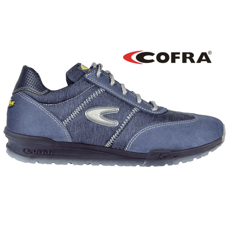 SCARPA BASSA COFRA BREZZI JEANS S1P CE EN20345 IN TESSUTO TRASPIRANTE JEANSATO