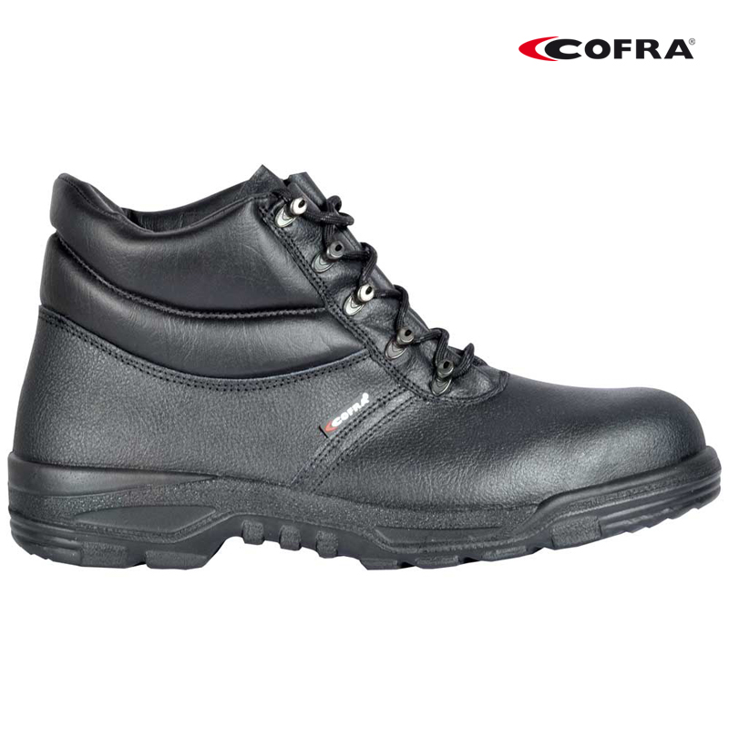 SCARPA ALTA COFRA DELFO S3 NERA EN20345 PELLE IDROREPEL. PUNTALE-LAMINA ACCIAIO