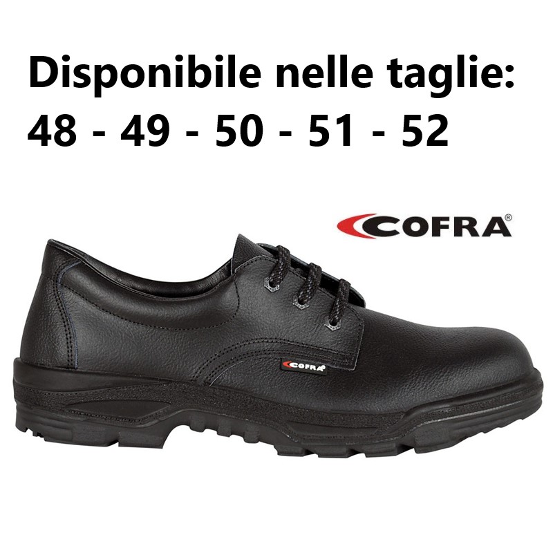 SCARPA BASSA COFRA ICARO S3 EN20345 CE PELLE IDROREPEL. PUNTALE-LAMINA ACCIAIO