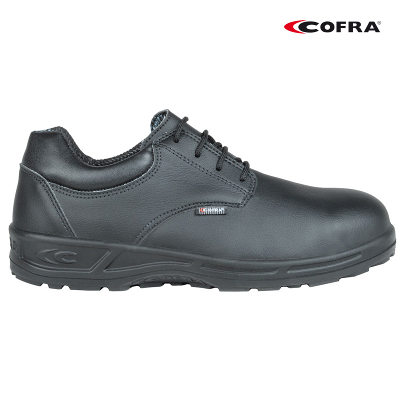SCARPA BASSA COFRA ENEA BLACK S2 EN20345 IN NEWTECH TRASP. IDROREPEL. ANTISCIVOLO