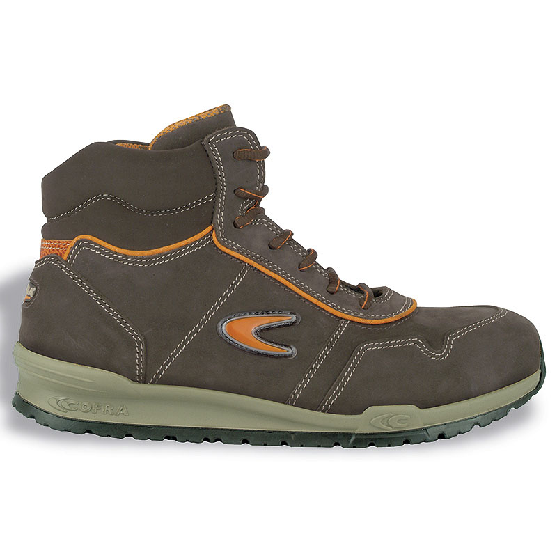 SCARPA ALTA COFRA PIOLA S3 EN20345  NABUK MARRONE IDROREPELLENTE