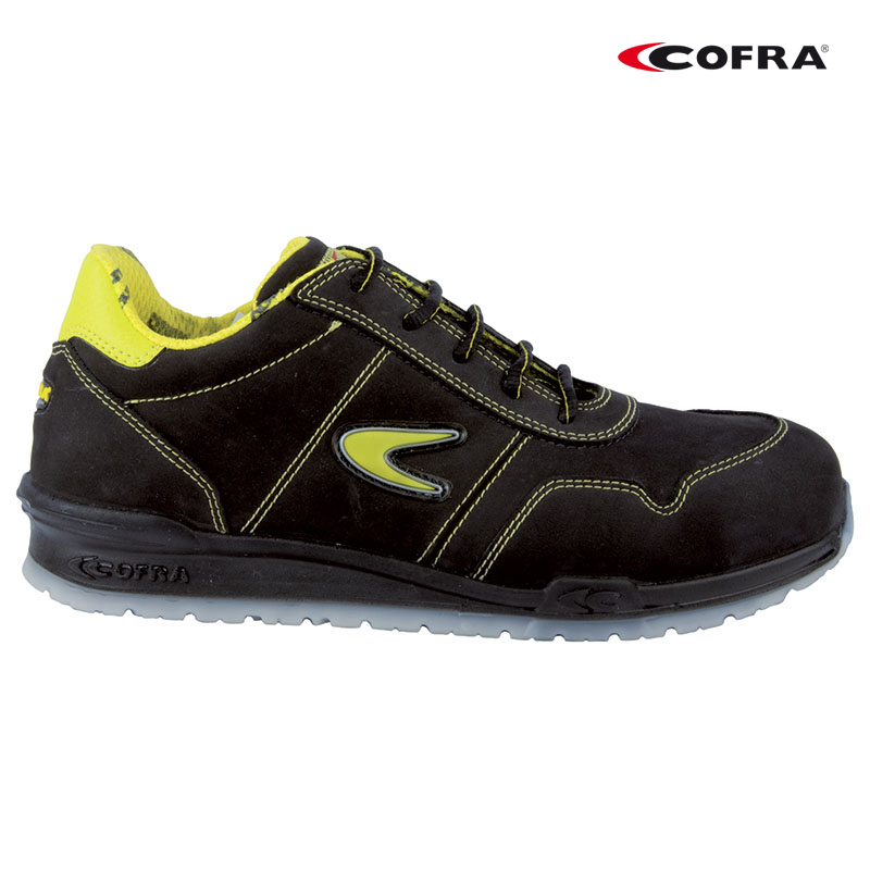 SCARPA COFRA BASSA COPPI S3 EN20345 CE IN NABUK INGRASSATO NERO