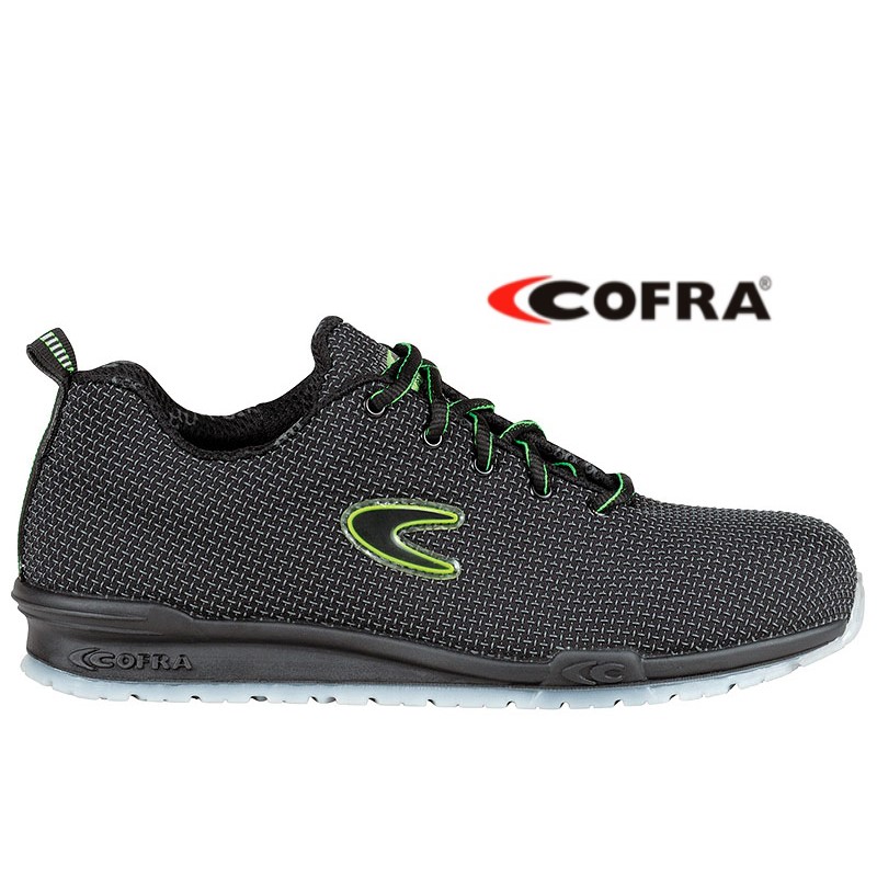 SCARPA BASSA COFRA MONTI S3 EN20345 TESSUTO NERO IDROREPELLENTE ANTIPERFORAZ