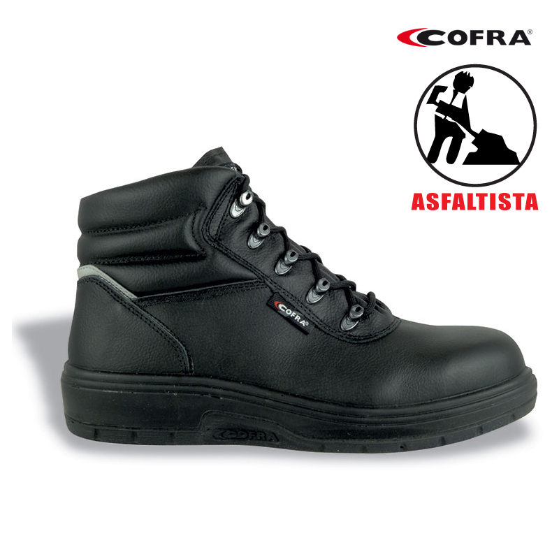 SCARPA ALTA COFRA ASPHALT S2 P HRO SRA HI EN20345 CE PELLE NERA ANTIPERFORAZIO.