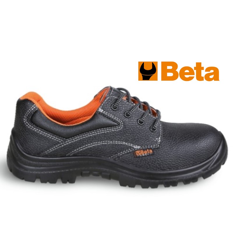 SCARPA BASSA S3 BETA EASY IN PELLE EN 20345 CE NERA IDROREPELLENTE