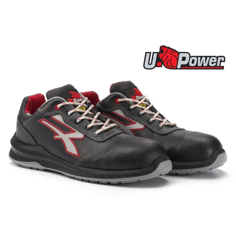 SCARPA BASSA PARIGI U-POWER IN PELLE  IDROREPELLENTE S3 E SOLETTA CONFORT WOW2