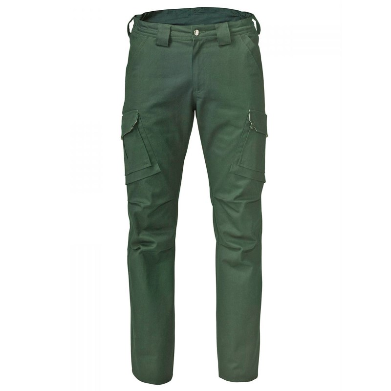 PANTALONE SIGGI LABOR COTONE MASSAUA BLU 270GR ELASTICO VITA CON TASCHE+TASCONE