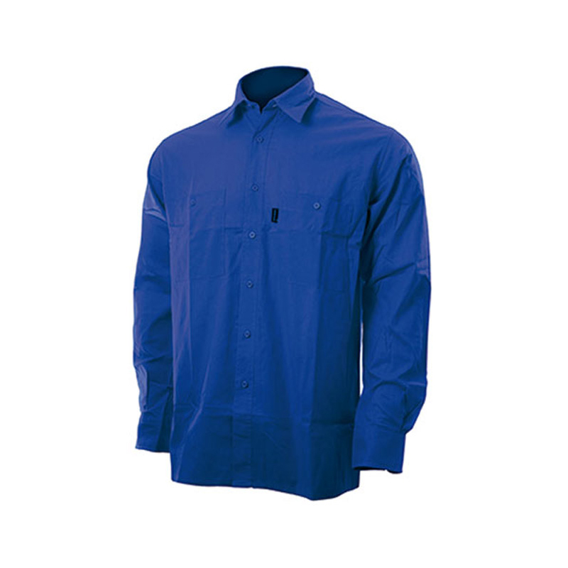 CAMICIA BLUE TECH TELA 100%COTONE 160 GR 2 TASCHE SUL PETTO CON BOTT. PORTAPENNA