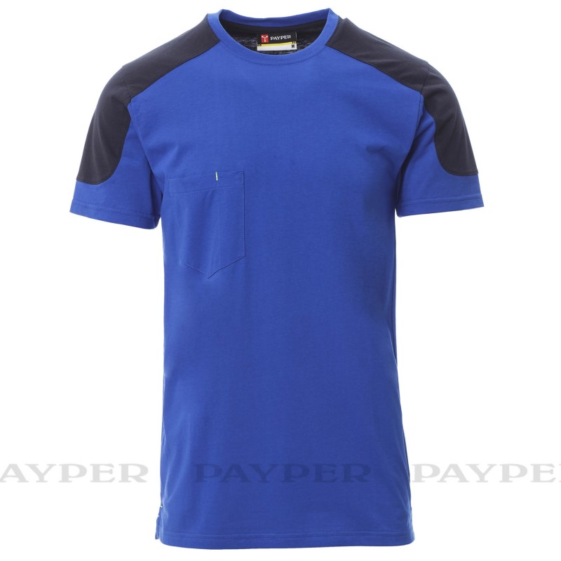 T-SHIRT BICOLORE CORPORATE PAYPER  CON TASCHINO 60% COTONE 40% POLIESTERE