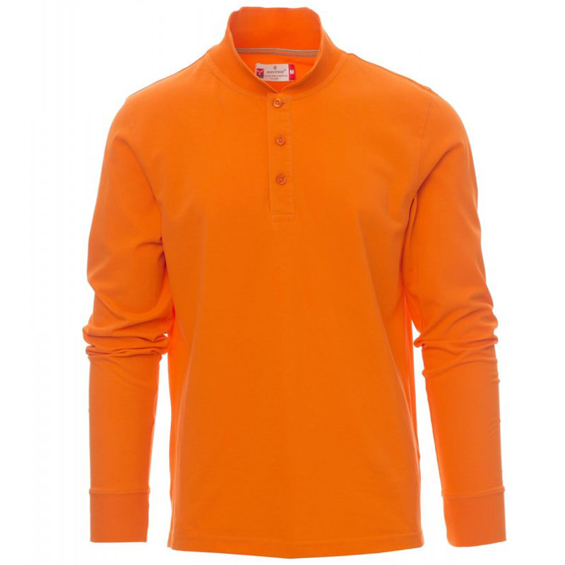POLO PAYPER FLORENCE MANICA LUNGA  100 COTONE 210 GR. 3 BOT. IN TINTA