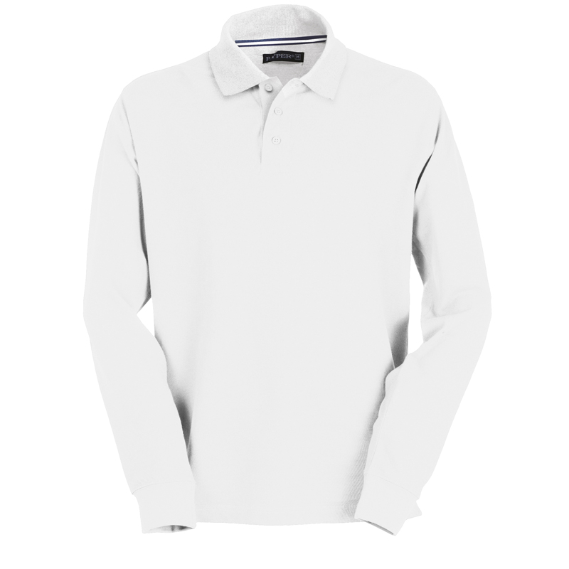 POLO PAYPER FLORENCE MANICA LUNGA  100 COTONE 210 GR. 3 BOT. IN TINTA