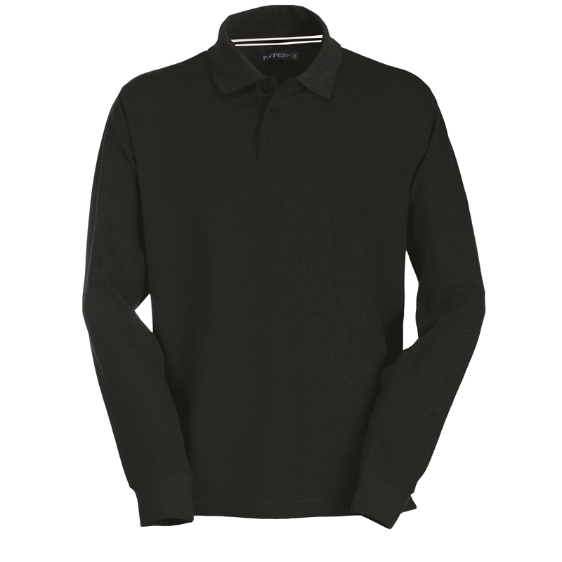 POLO PAYPER FLORENCE MANICA LUNGA  100 COTONE 210 GR. 3 BOT. IN TINTA
