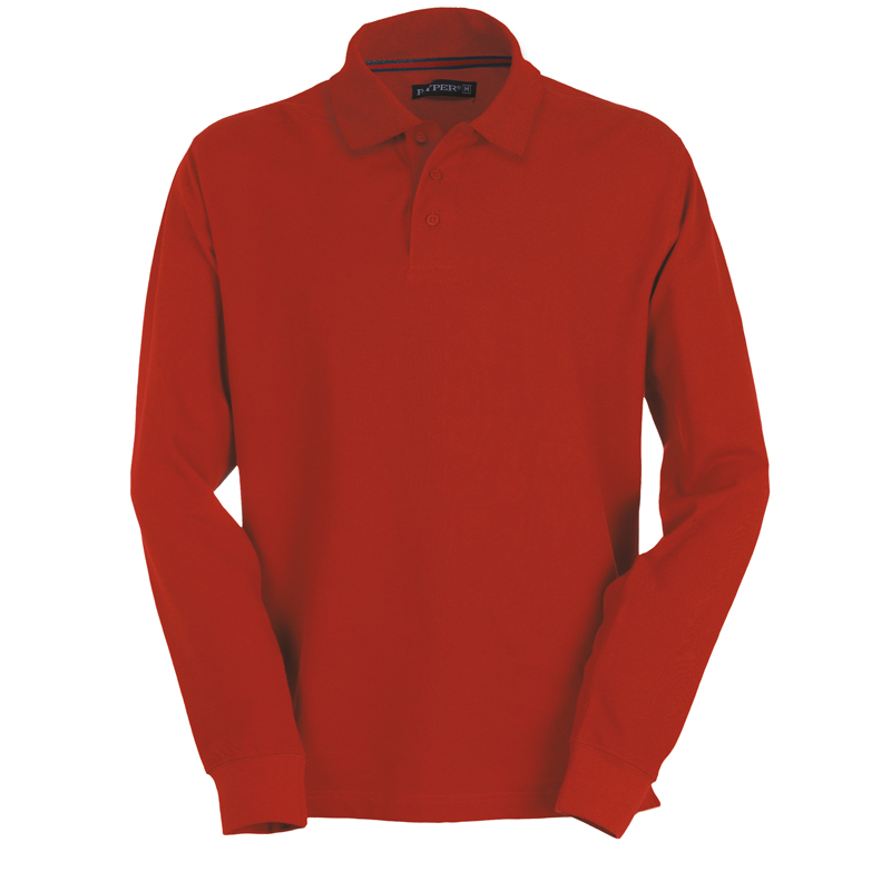 POLO PAYPER FLORENCE MANICA LUNGA  100 COTONE 210 GR. 3 BOT. IN TINTA