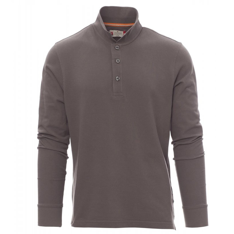 POLO PAYPER FLORENCE MANICA LUNGA  100 COTONE 210 GR. 3 BOT. IN TINTA