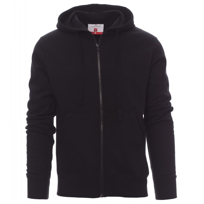 FELPA PAYPER PORTLAND ZIP INTERA CON CAPPUCCIO TASCHE A MARSUPIO