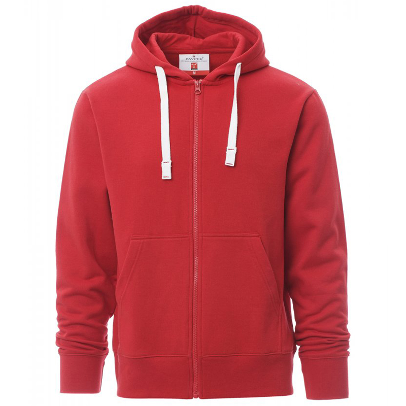 FELPA PAYPER PORTLAND ZIP INTERA CON CAPPUCCIO TASCHE A MARSUPIO