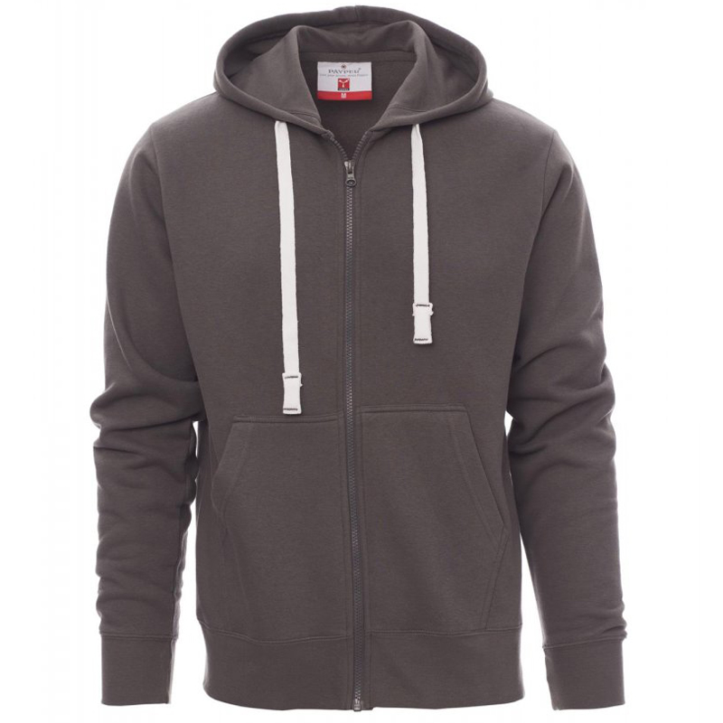 FELPA PAYPER PORTLAND ZIP INTERA CON CAPPUCCIO TASCHE A MARSUPIO