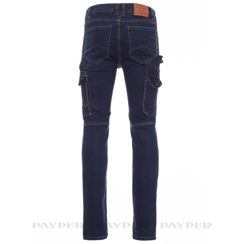 PANTALONE PAYPER JEANS WEST MULTITASCHE  ELASTICIZZATO TASCONE LOCK SYSTEM RINF.