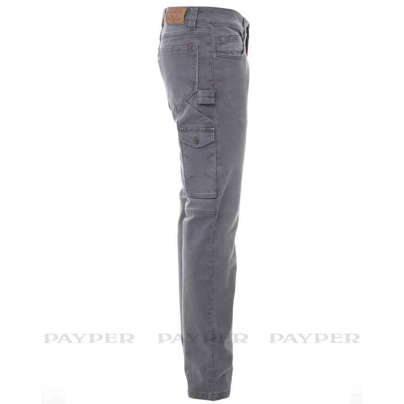 PANTALONE PAYPER JEANS WEST MULTITASCHE  ELASTICIZZATO TASCONE LOCK SYSTEM RINF.