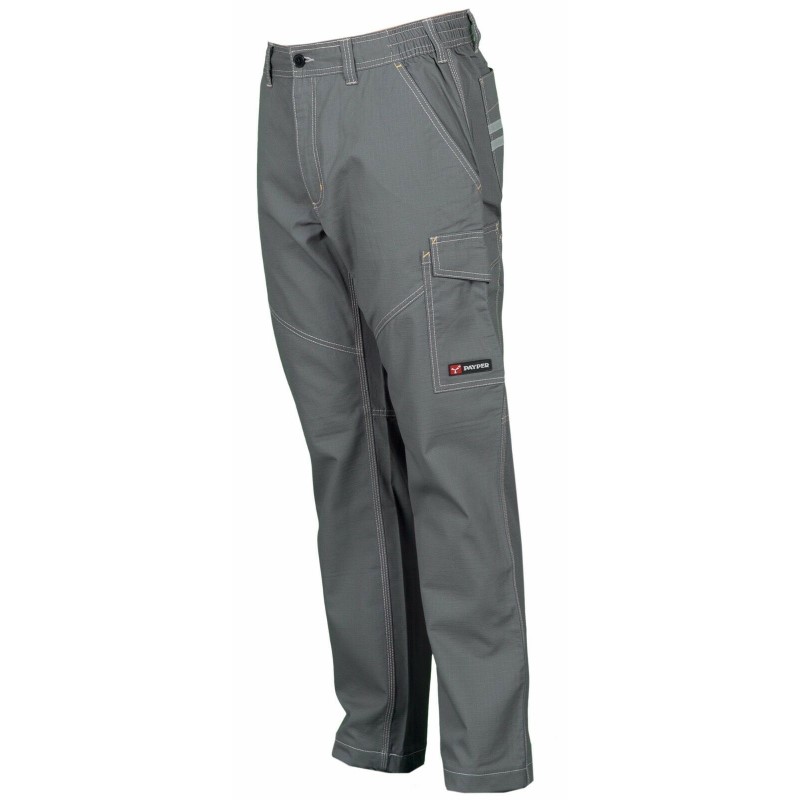 PANTALONE PAYPER WORKER SUMMER COTONE 5 TASCHE BANDE REFLEX POSTERIORI 210 GR