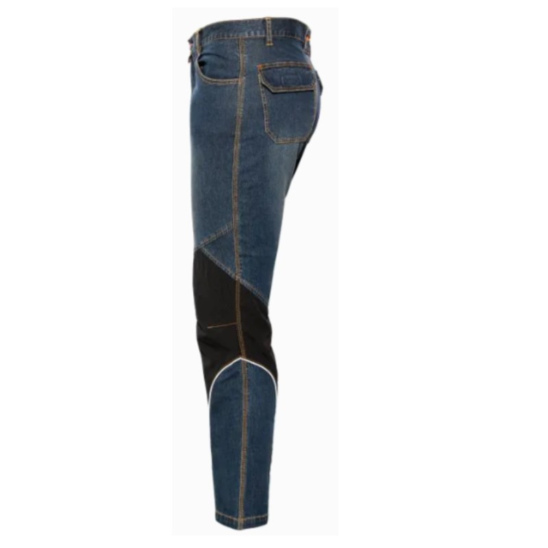 PANTALONE JEANS STRETCH IS 8838 EXTREME CON INSERTI SIMIL CORDURA