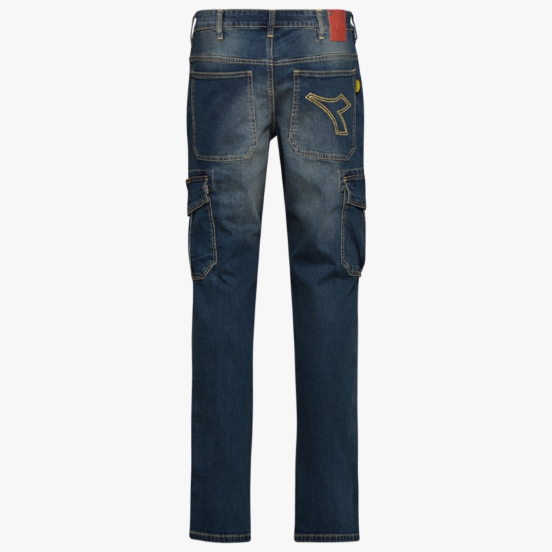JEANS DIADORA CARGO STONE WASHED ELASTICIZZATO TASCONI LATER.172115