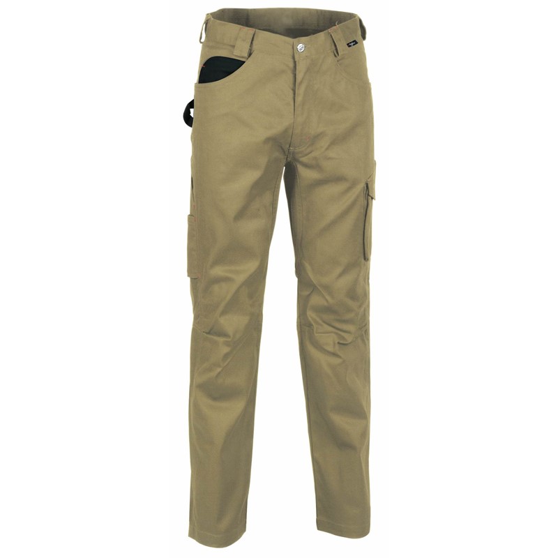 PANTALONE COFRA DRILL COTONE/POLIESTERE RESISTEN. STRAPPI ELASTICO VITA 5 TASCHE