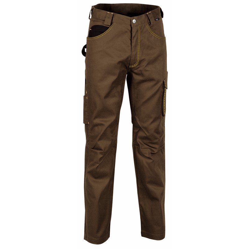 PANTALONE COFRA DRILL COTONE/POLIESTERE RESISTEN. STRAPPI ELASTICO VITA 5 TASCHE
