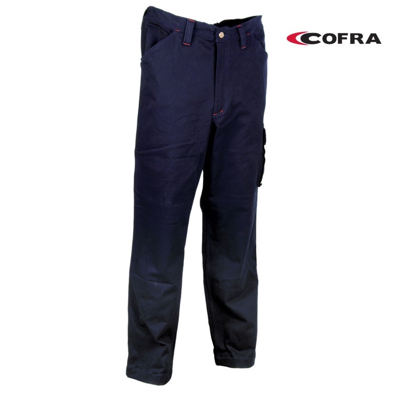 PANTALONE COFRA NEWCASTLE INVERN. COTONE FELPATO STRETCH  ELASTICO VITA 350 GR