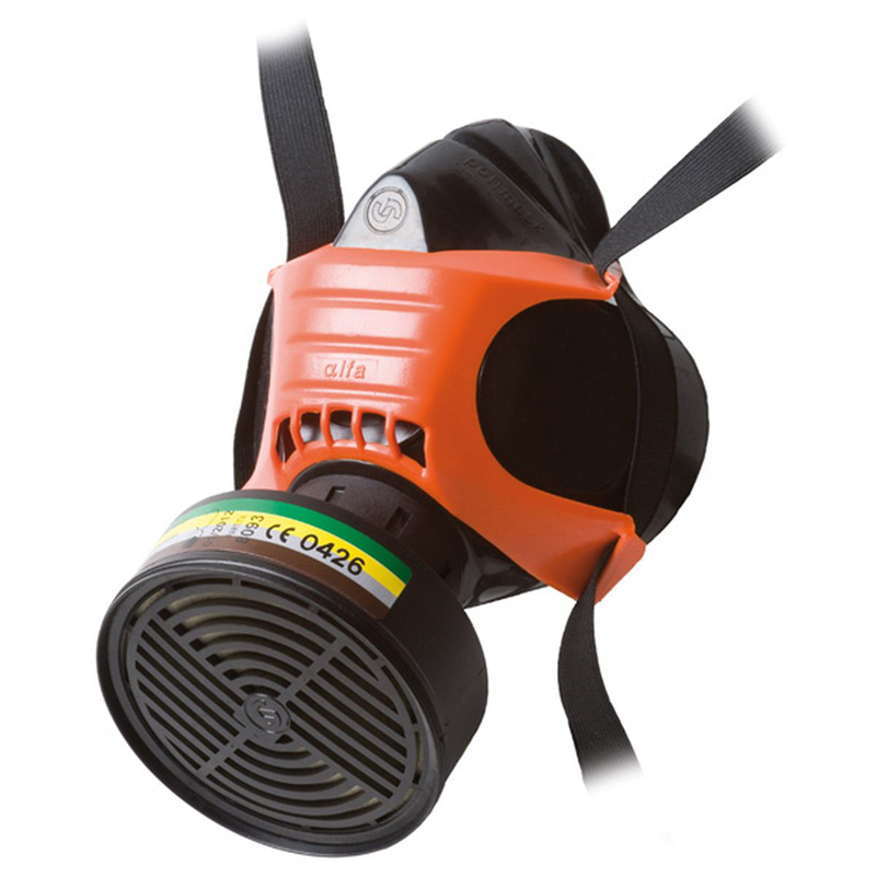 SEMIMASCHERA SEKUR ALFA EN 140  PREDISP. PER 1 FILTRO ATTACCO DIN EN 148