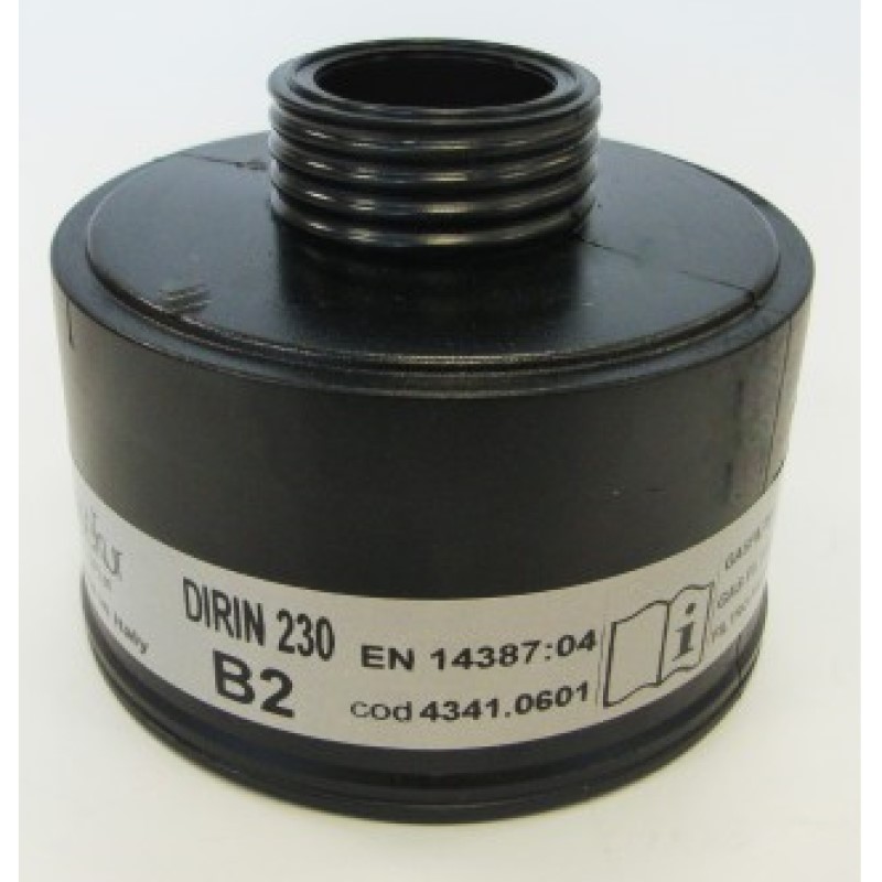 FILTRO SEKUR DIRIN 230 B2  VAPORI INORGANICI ATTACCO DIN EN 148