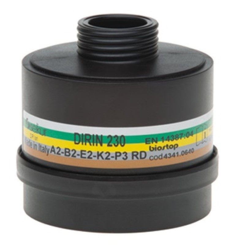 FILTRO SEKUR DIRIN 230 A2B2E2K1P3  POLIVALENTE ATTACCO DIN EN 148