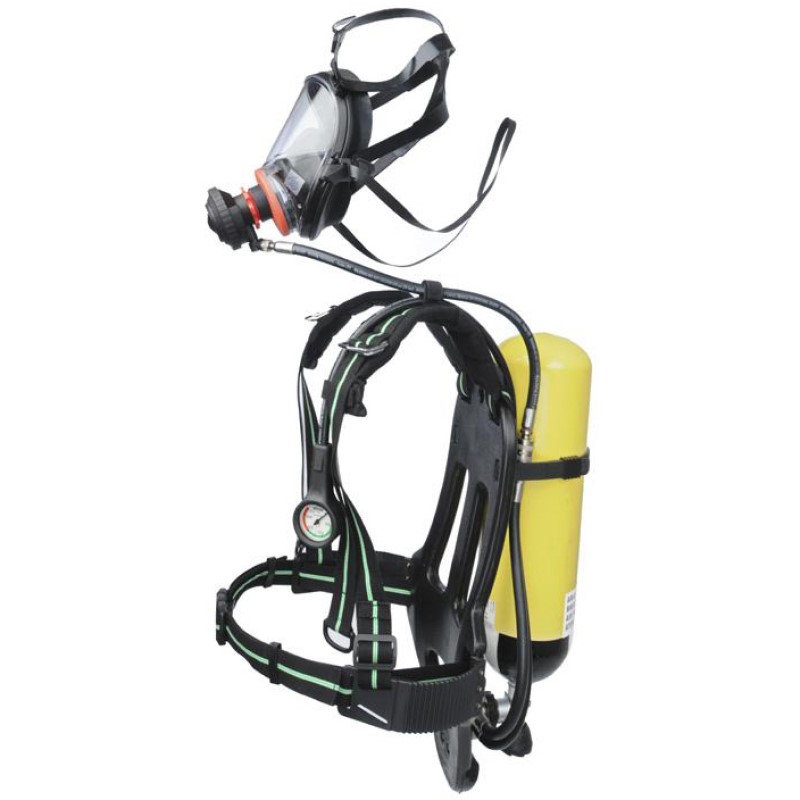 AUTORESPIRATORE A SPALLA COMPLETO DI  BOMBOLA DA 6 LT A 300 BAR UNI EN 137