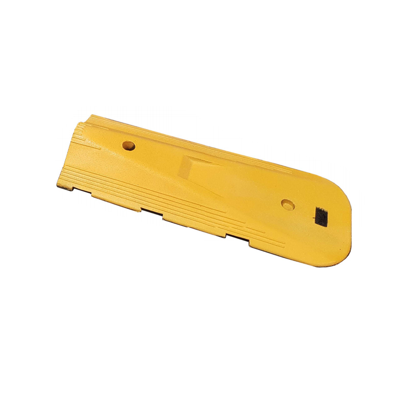 TERMINALE H 10 PER CORDOLO IN GOMMA GIALLO