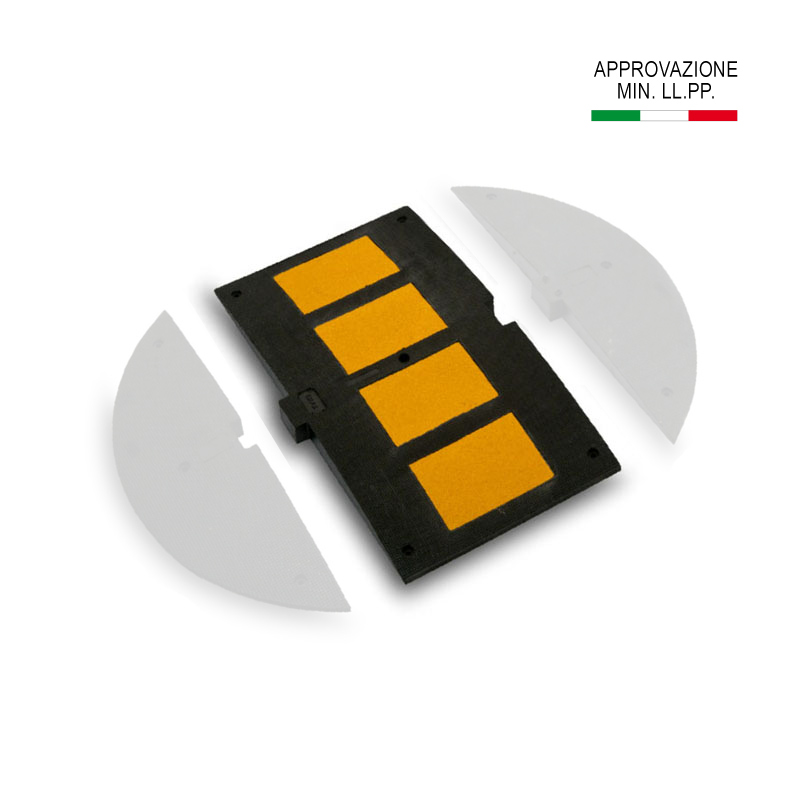 DOSSO H 5 RALLENTATORE VELOCITA IN GOMMA 50X90 CM H 5 CM