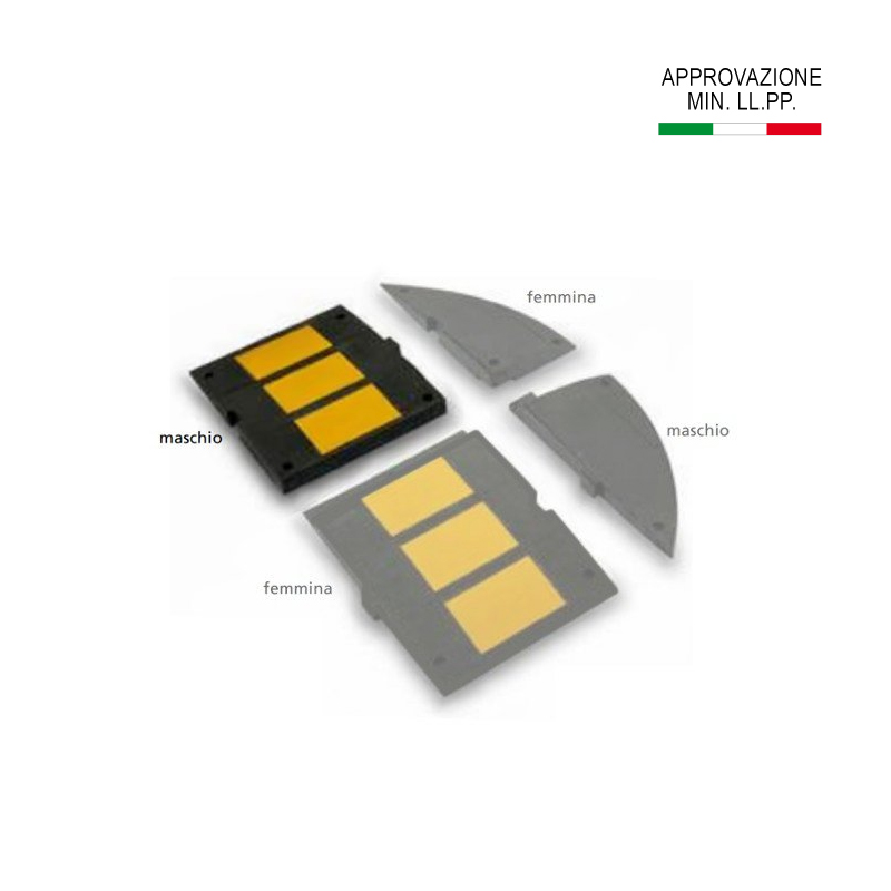 DOSSO H 7 RALLENTATORE VELOCITA IN GOMMA 50X60 CM H 7 CM  MASCHIO