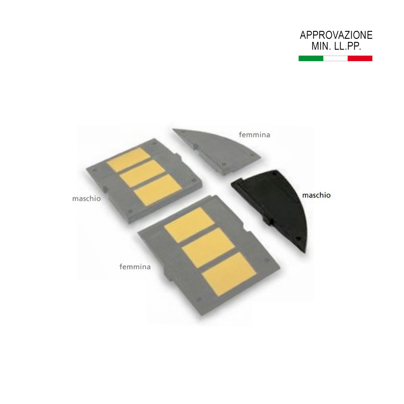 TERMINALE MASCHIO H 7 PER RALLENTATORI DA 7 CM