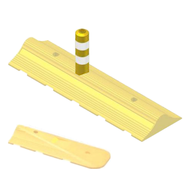 CILINDRO EVERFLEX IN GOMMA H 30 GIALLO 2 FASCE RIFRANGENTI
