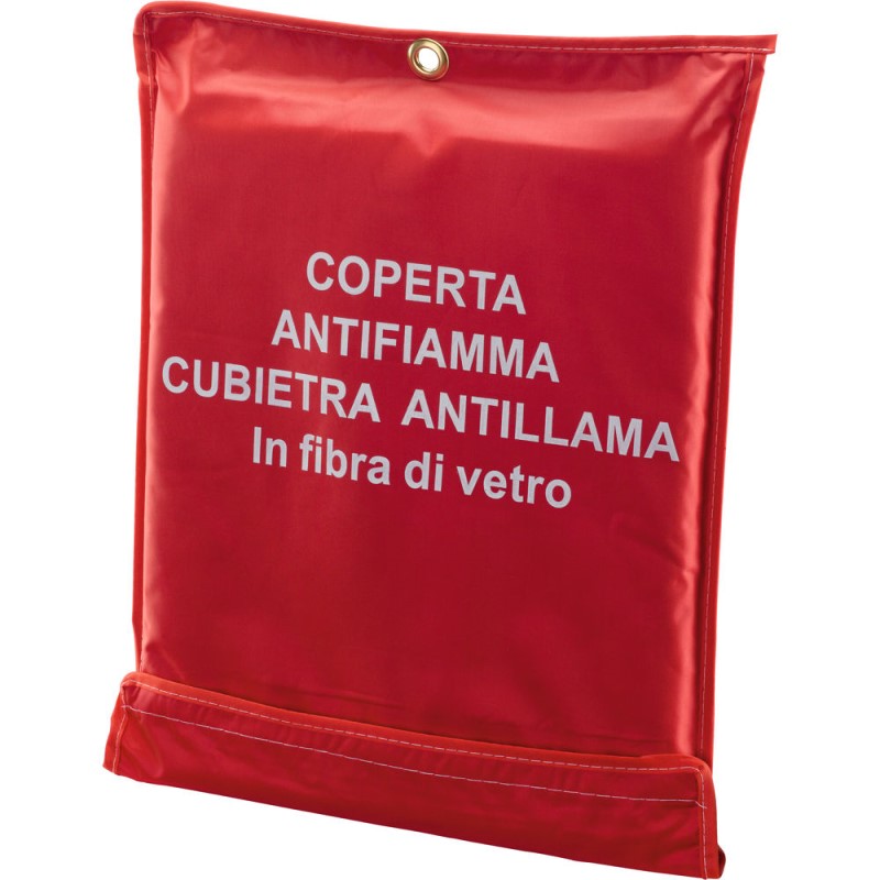 COPERTA ANTIFIAMMA IN FIBRA DI VETRO DIMENSIONI: 120 X 200 CM