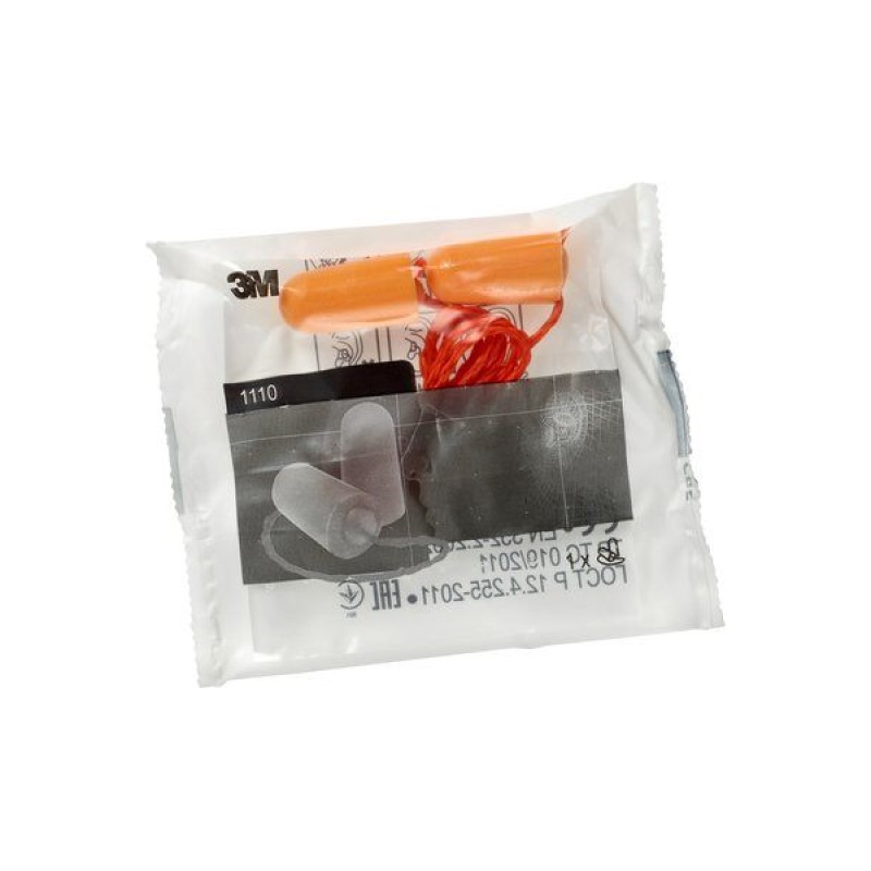 TAPPI 3M 1110 CE EN 352-2 SNR 37 DB  SOFFICE POLIMERO CON CORDINO ANTIALLERG-