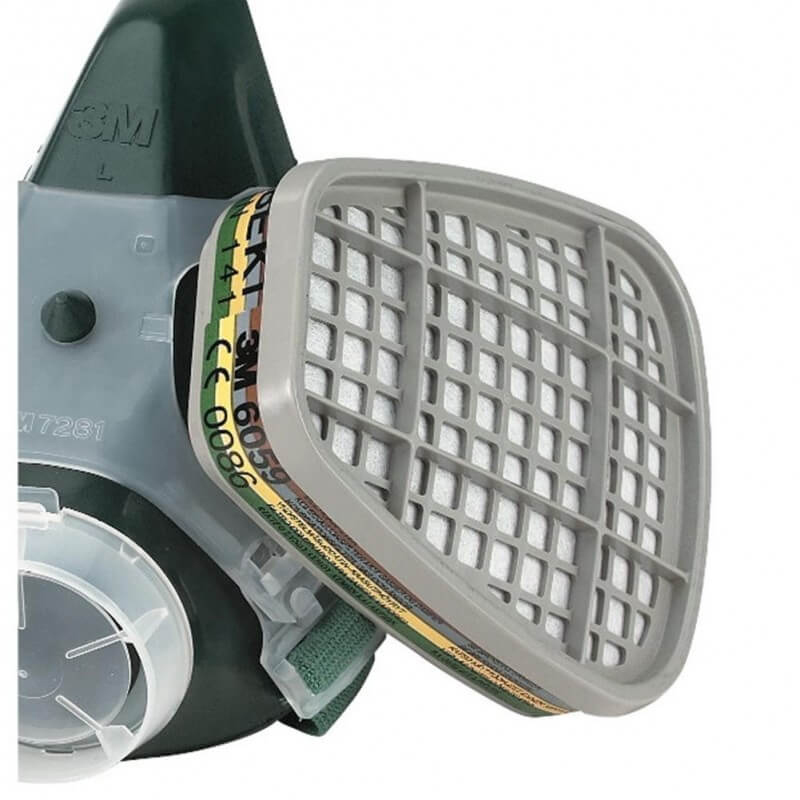 FILTRO ABEK1 3M 6059 GAS E VAPORI - POLIVALENTE